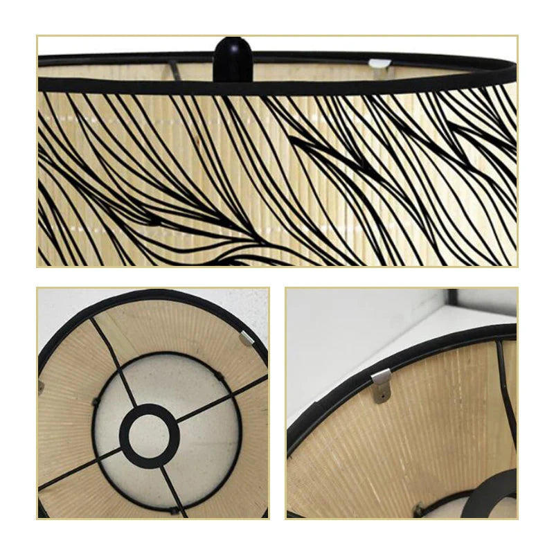 Luminaire Abat-Jour texture naturelle – Référence : Léo-ILLUMEEN.COM