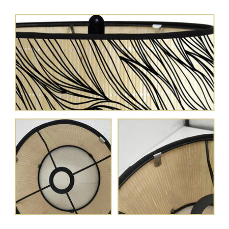 Luminaire Abat-Jour texture naturelle – Référence : Léo-ILLUMEEN.COM