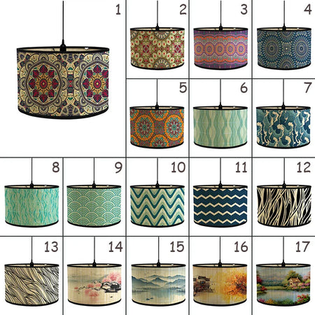 Luminaire Abat-Jour texture naturelle – Référence : Léo-ILLUMEEN.COM