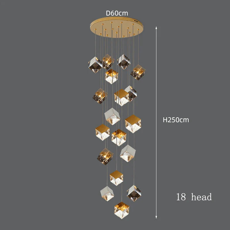 Luminaire Suspension finition brillante argentée – Référence : Marvyn6723-ILLUMEEN.COM