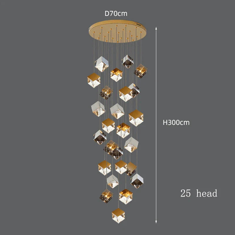Luminaire Suspension finition brillante argentée – Référence : Marvyn6723-ILLUMEEN.COM