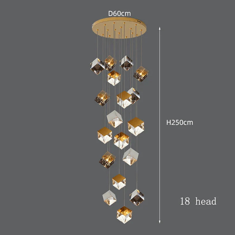 Luminaire Suspension finition brillante argentée – Référence : Marvyn6723-ILLUMEEN.COM