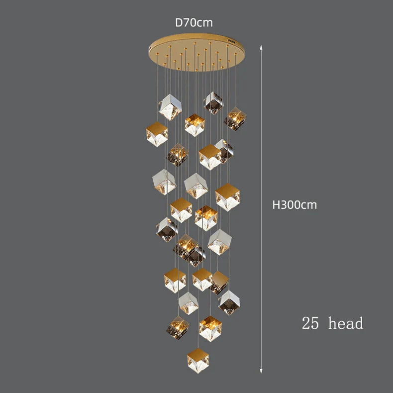 Luminaire Suspension finition brillante argentée – Référence : Marvyn6723-ILLUMEEN.COM