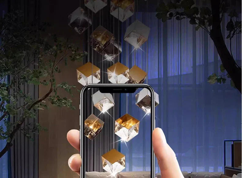 Luminaire Suspension finition brillante argentée – Référence : Marvyn6723-ILLUMEEN.COM