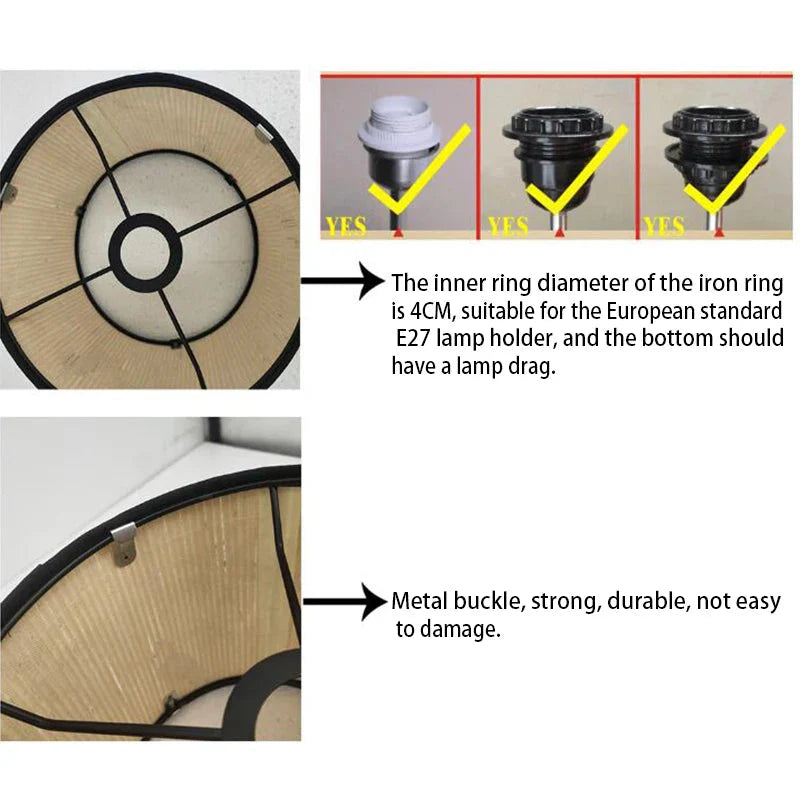 Luminaire Abat-Jour texture naturelle – Référence : Thibault-ILLUMEEN.COM