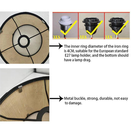 Luminaire Abat-Jour texture naturelle – Référence : Thibault-ILLUMEEN.COM