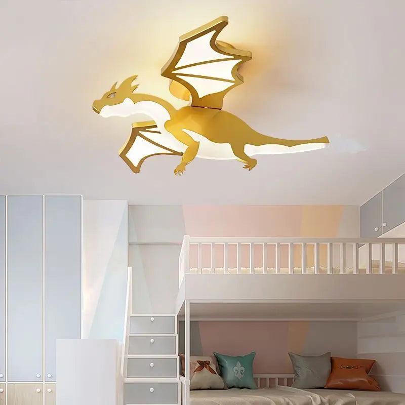 Luminaire Enfant Design Dragon Doré – Référence: Kaia4027-ILLUMEEN.COM