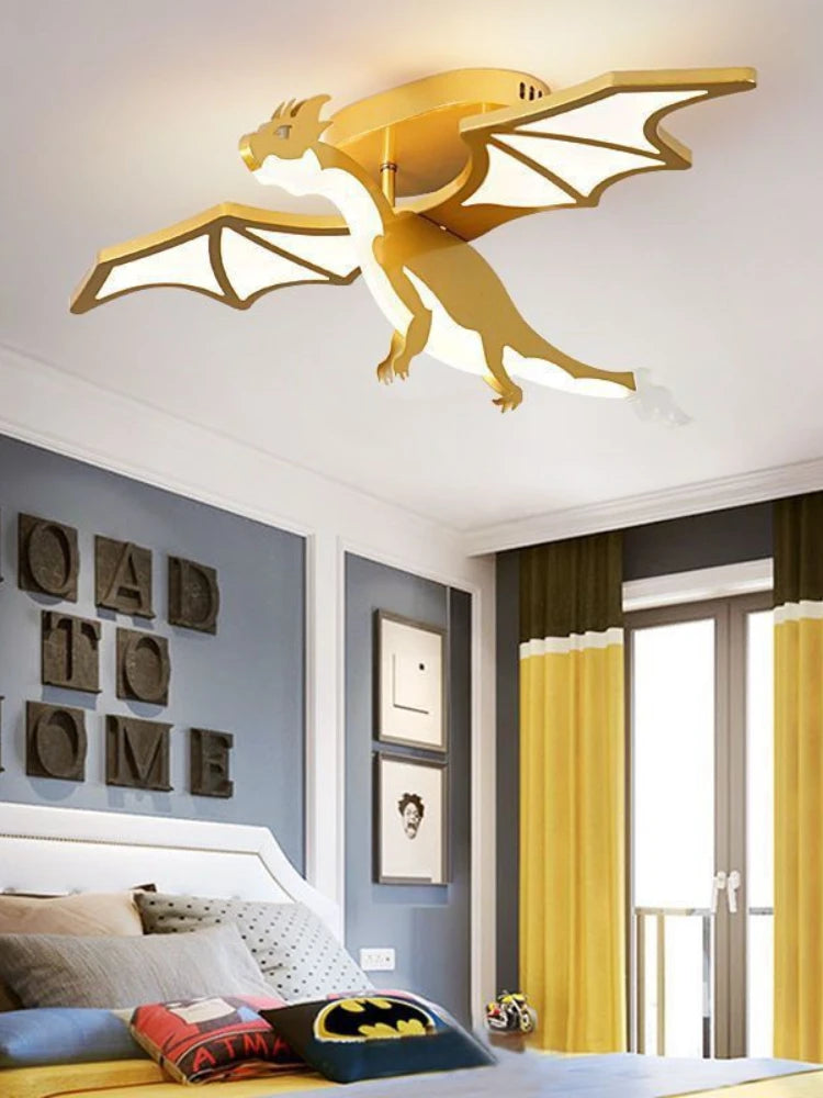Luminaire Enfant Design Dragon Doré – Référence: Kaia4027-ILLUMEEN.COM