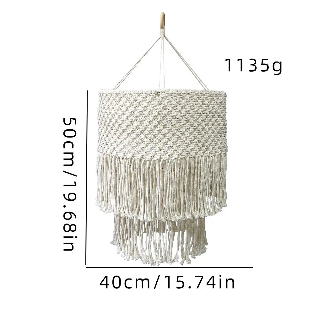 Luminaire Abat-Jour design tissé crème – Référence : Éloi-ILLUMEEN.COM