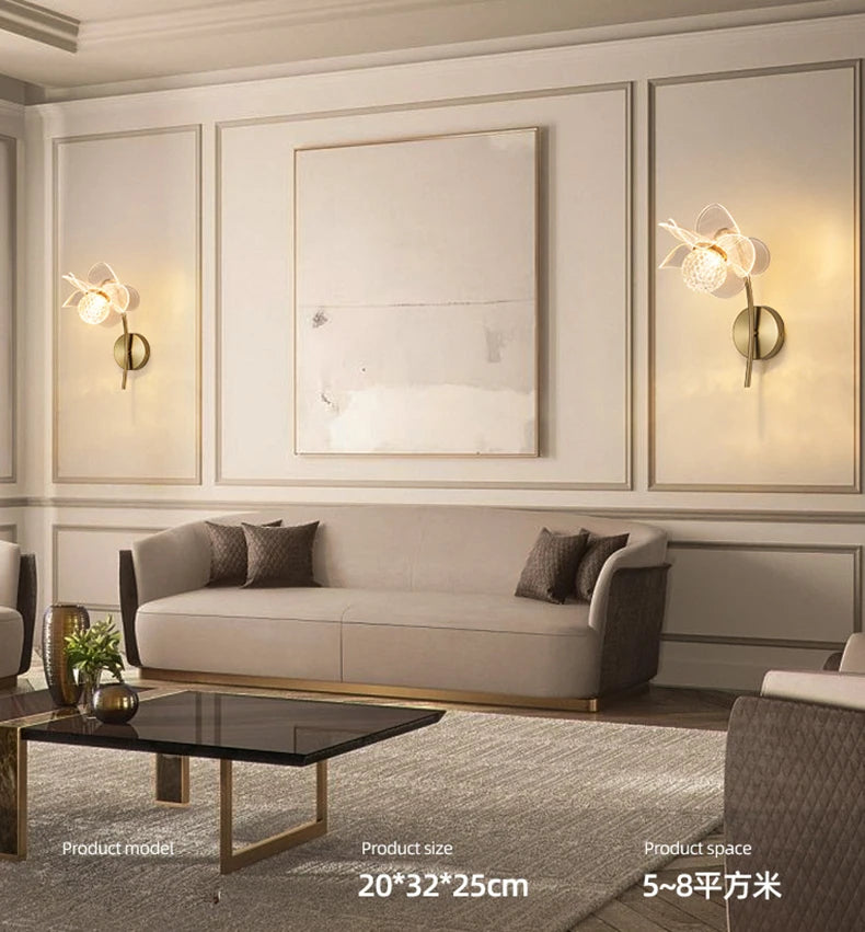 Luminaire Applique Murale lotus – Référence: Thaïs2047-ILLUMEEN.COM