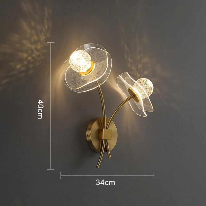 Luminaire Applique Murale lotus – Référence: Thaïs2047-ILLUMEEN.COM
