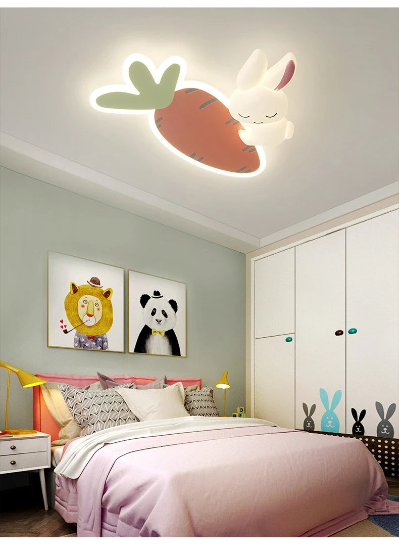 Luminaire Enfant Carotte Lapin – Référence: Louna3821-ILLUMEEN.COM