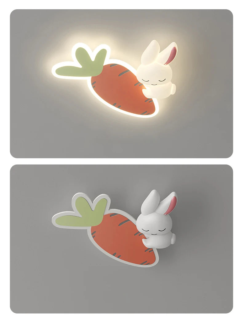 Luminaire Enfant Carotte Lapin – Référence: Louna3821-ILLUMEEN.COM