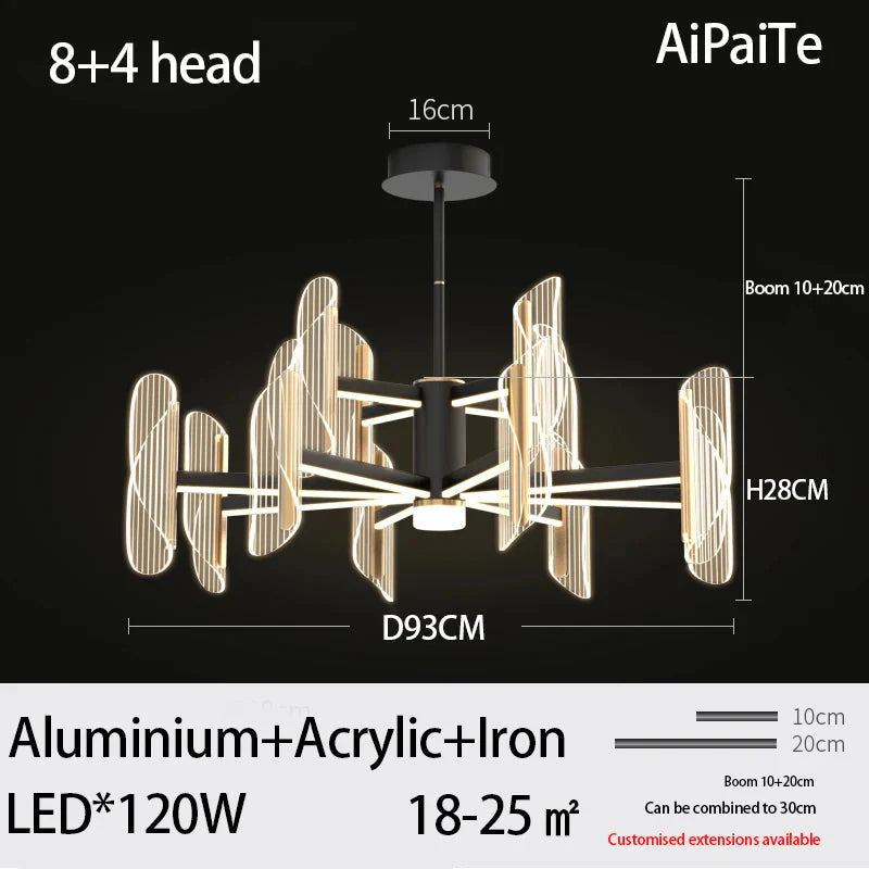 Luminaire Suspension design minimaliste en acrylique – Référence : Maelis4923-ILLUMEEN.COM