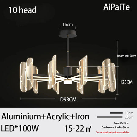 Luminaire Suspension design minimaliste en acrylique – Référence : Maelis4923-ILLUMEEN.COM