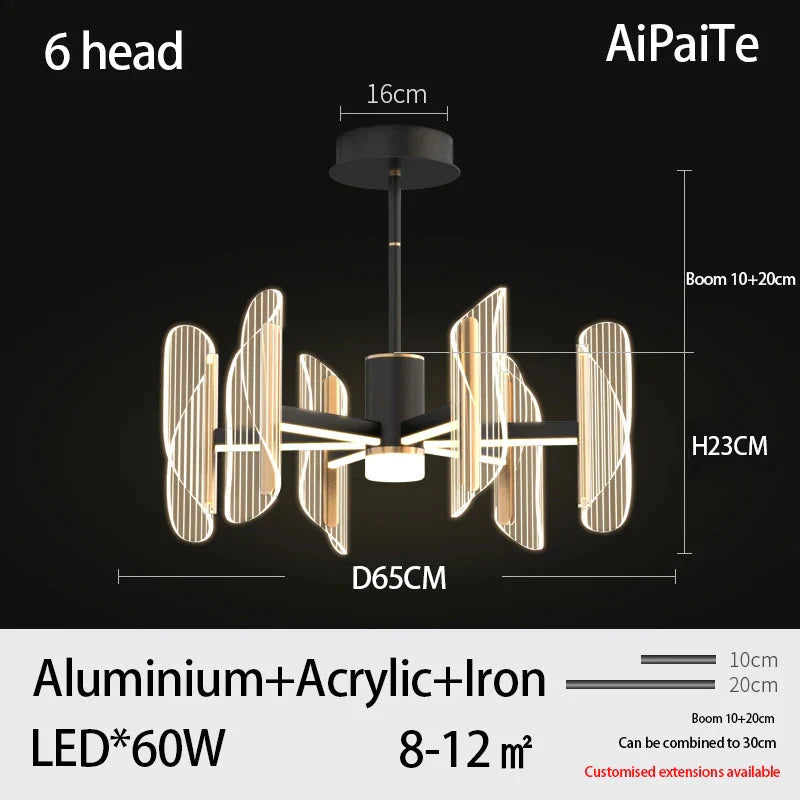 Luminaire Suspension design minimaliste en acrylique – Référence : Maelis4923-ILLUMEEN.COM