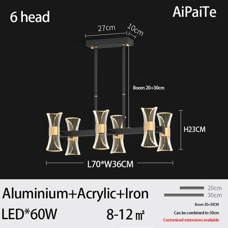 Luminaire Suspension design minimaliste en acrylique – Référence : Maelis4923-ILLUMEEN.COM