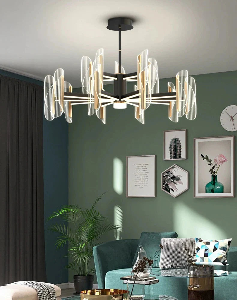 Luminaire Suspension design minimaliste en acrylique – Référence : Maelis4923-ILLUMEEN.COM