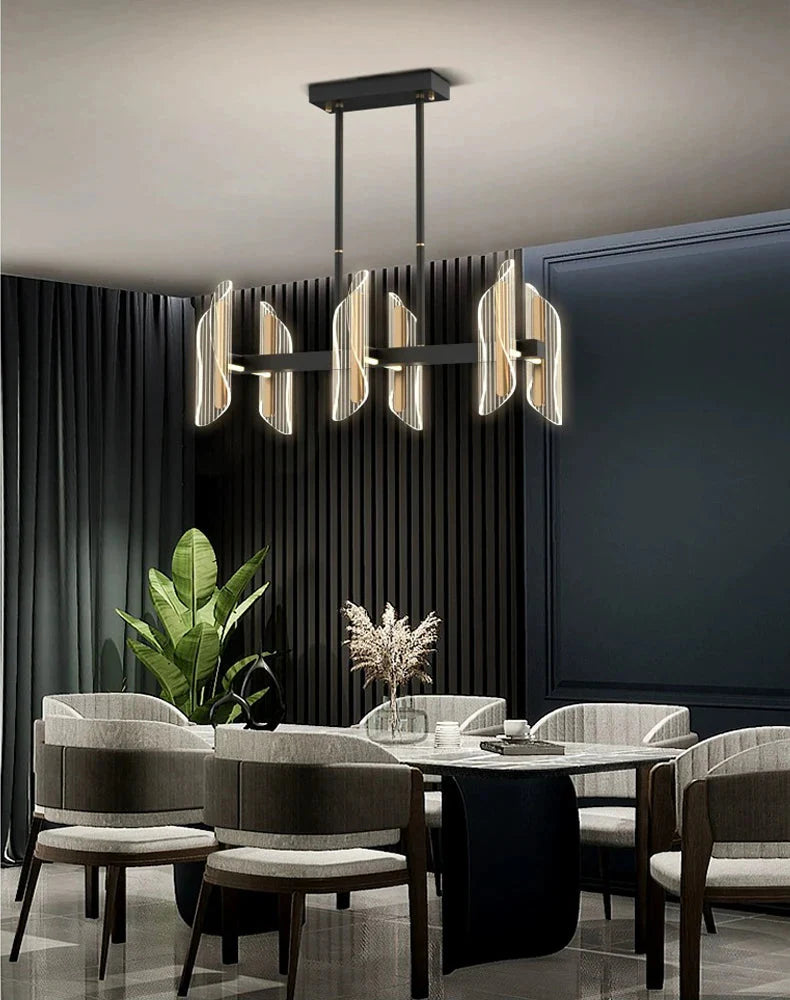 Luminaire Suspension design minimaliste en acrylique – Référence : Maelis4923-ILLUMEEN.COM