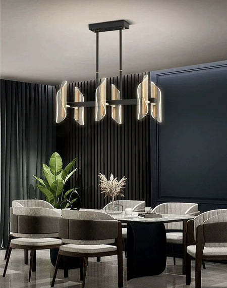 Luminaire Suspension design minimaliste en acrylique – Référence : Maelis4923-ILLUMEEN.COM