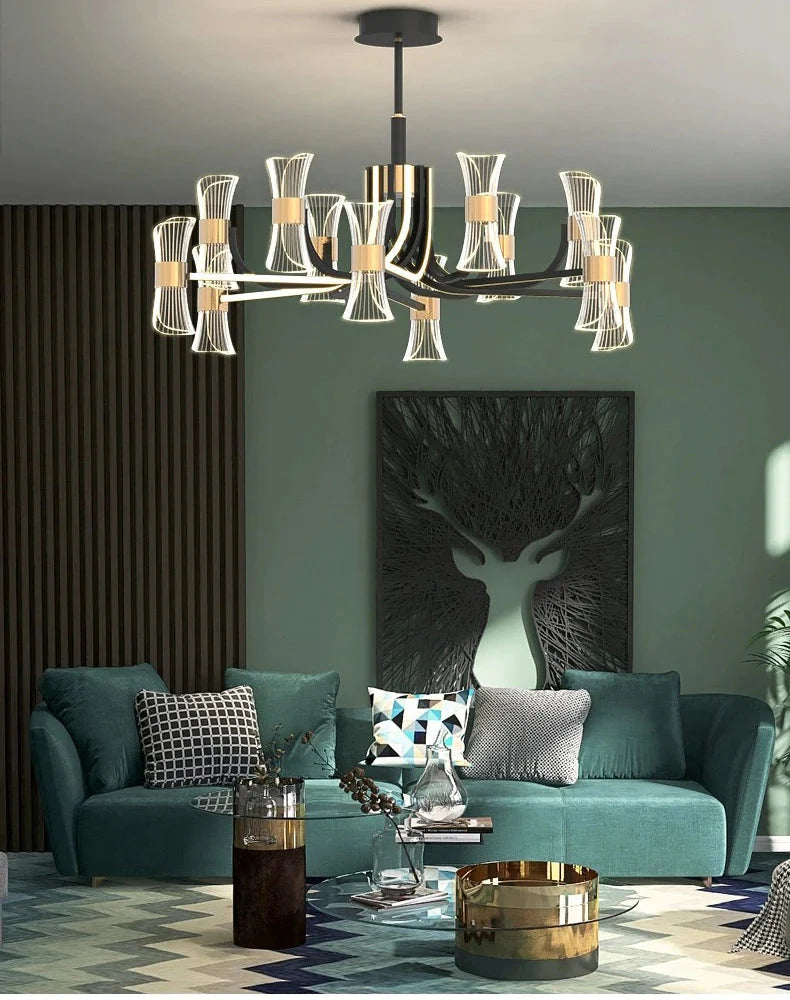 Luminaire Suspension design minimaliste en acrylique – Référence : Maelis4923-ILLUMEEN.COM