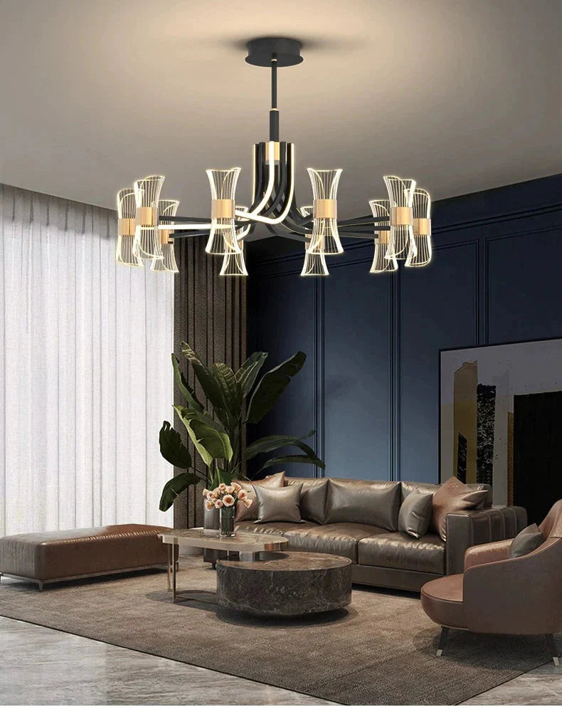 Luminaire Suspension design minimaliste en acrylique – Référence : Maelis4923-ILLUMEEN.COM