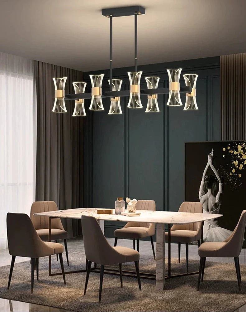 Luminaire Suspension design minimaliste en acrylique – Référence : Maelis4923-ILLUMEEN.COM