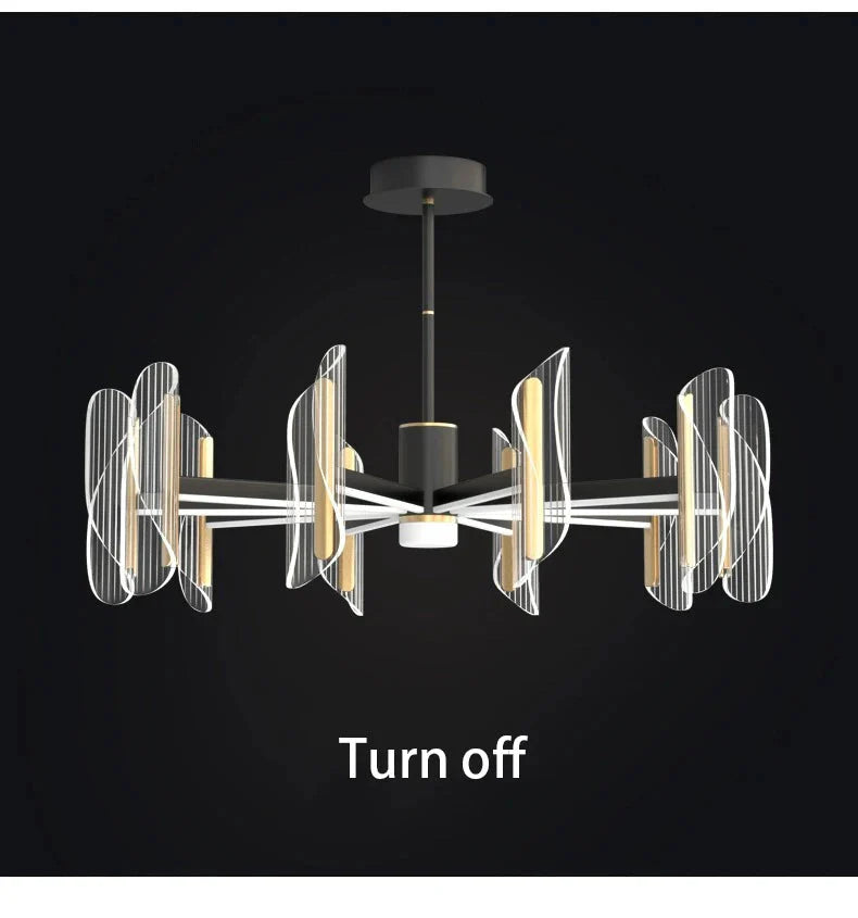 Luminaire Suspension design minimaliste en acrylique – Référence : Maelis4923-ILLUMEEN.COM