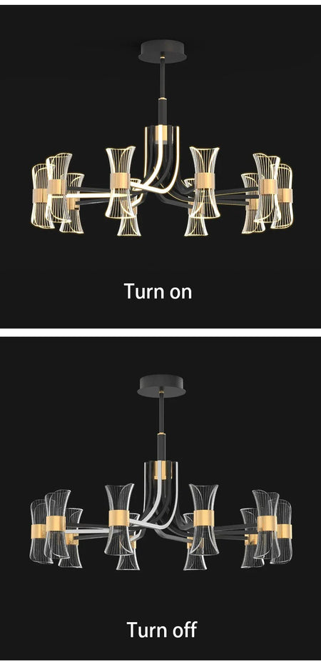 Luminaire Suspension design minimaliste en acrylique – Référence : Maelis4923-ILLUMEEN.COM