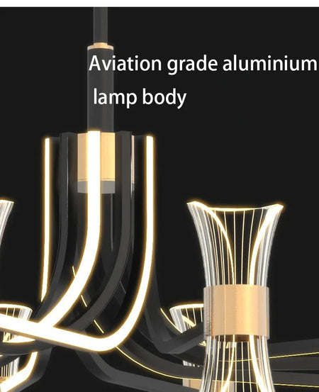 Luminaire Suspension design minimaliste en acrylique – Référence : Maelis4923-ILLUMEEN.COM