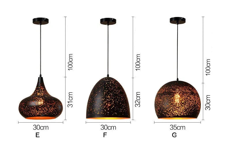 Luminaire Suspension finition rouillée élégante – Référence : Maren5623-ILLUMEEN.COM