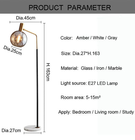 Luminaire Lampadaire design contemporain – Référence : Thalya5832-ILLUMEEN.COM