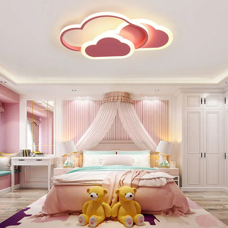 Luminaire Enfant Nuage Rose – Référence: Aster9142-ILLUMEEN.COM