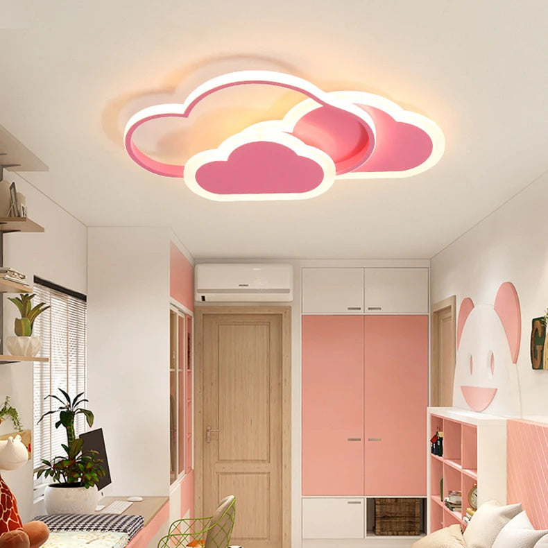 Luminaire Enfant Nuage Rose – Référence: Aster9142-ILLUMEEN.COM
