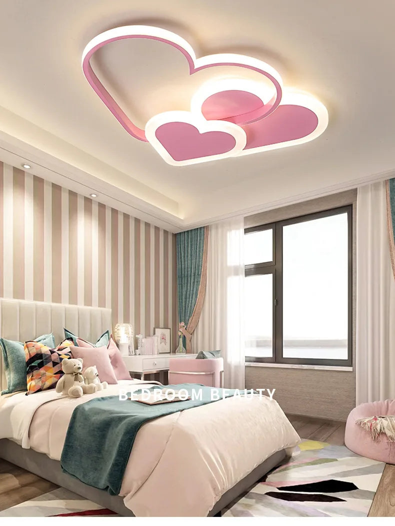 Luminaire Enfant Nuage Rose – Référence: Aster9142-ILLUMEEN.COM