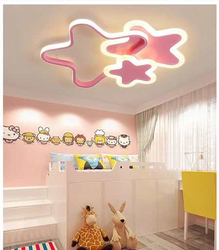 Luminaire Enfant Nuage Rose – Référence: Aster9142-ILLUMEEN.COM