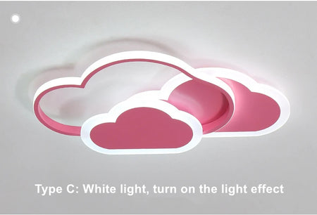 Luminaire Enfant Nuage Rose – Référence: Aster9142-ILLUMEEN.COM