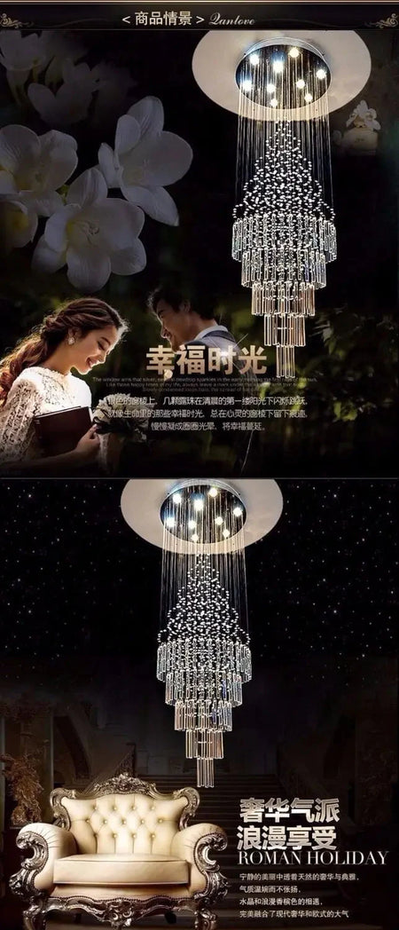 Luminaire Lustre éclat cristallin – Référence : Elowen7834-ILLUMEEN.COM