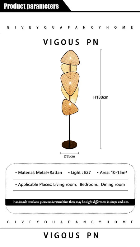 Luminaire Lampadaire design nordique – Référence : Isolde5273-ILLUMEEN.COM