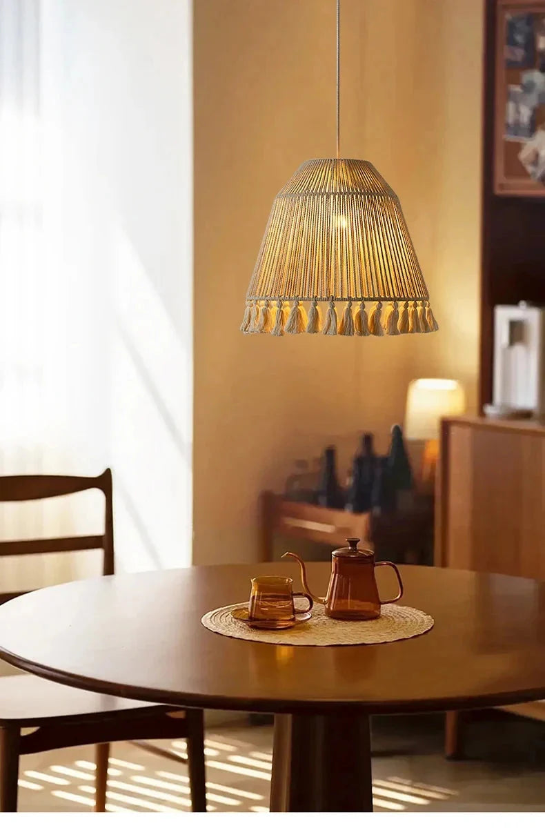 Luminaire Abat-Jour texture naturelle – Référence : Thalys-ILLUMEEN.COM