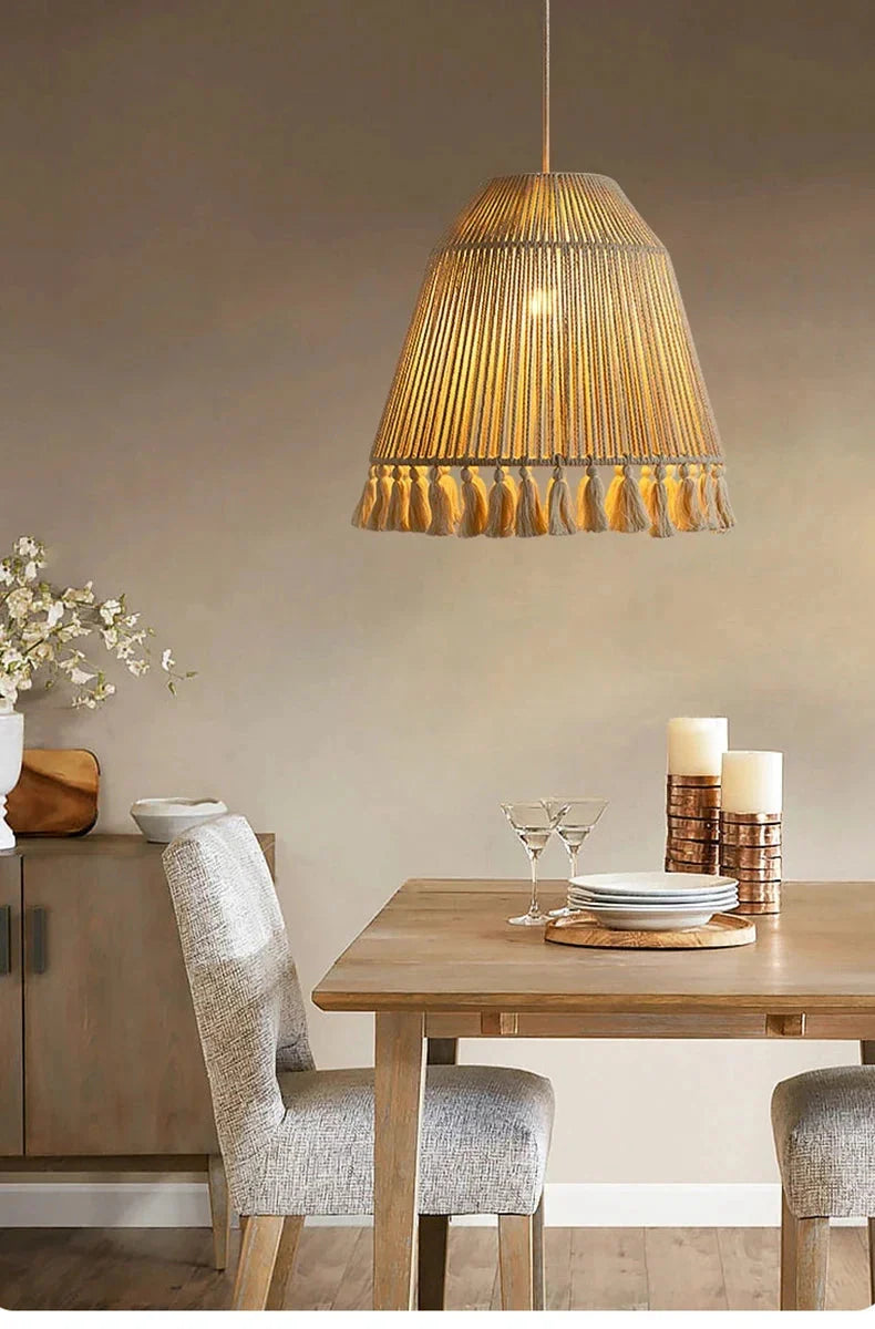 Luminaire Abat-Jour texture naturelle – Référence : Thalys-ILLUMEEN.COM