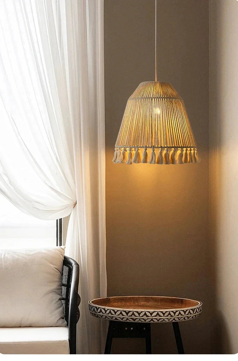 Luminaire Abat-Jour texture naturelle – Référence : Thalys-ILLUMEEN.COM