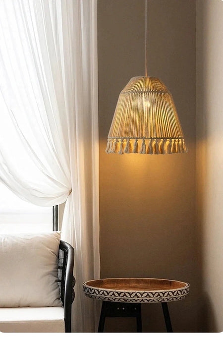 Luminaire Abat-Jour texture naturelle – Référence : Thalys-ILLUMEEN.COM