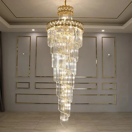 Luminaire Lustre design contemporain en cristal – Référence : Sélène3741-ILLUMEEN.COM