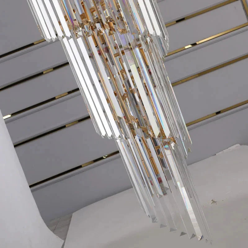 Luminaire Lustre design contemporain en cristal – Référence : Sélène3741-ILLUMEEN.COM
