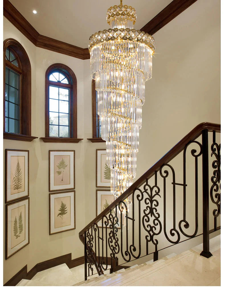 Luminaire Lustre design contemporain en cristal – Référence : Sélène3741-ILLUMEEN.COM