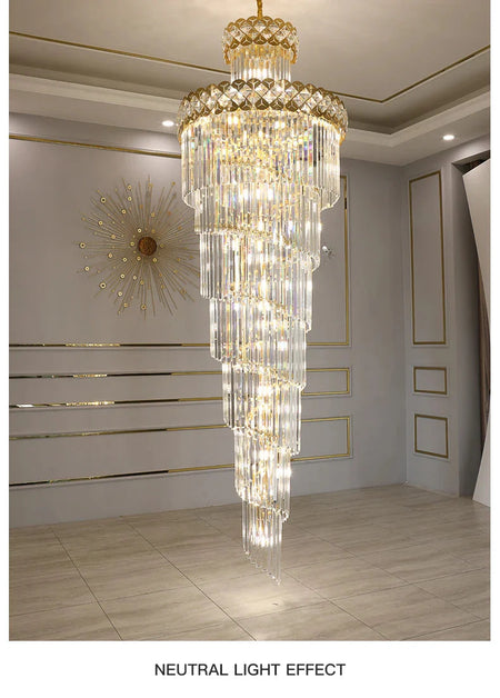 Luminaire Lustre design contemporain en cristal – Référence : Sélène3741-ILLUMEEN.COM