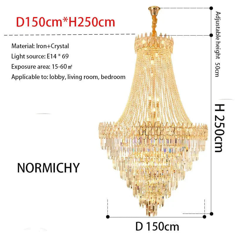 Luminaire Lustre élégance en cristal nordique – Référence : Elowen7423-ILLUMEEN.COM