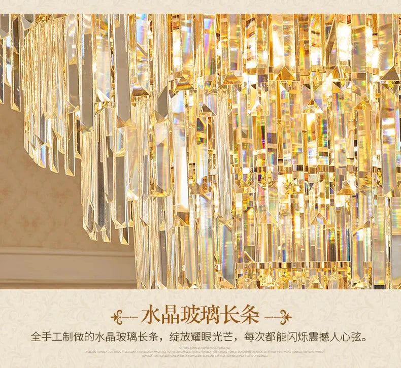 Luminaire Lustre élégance en cristal nordique – Référence : Elowen7423-ILLUMEEN.COM