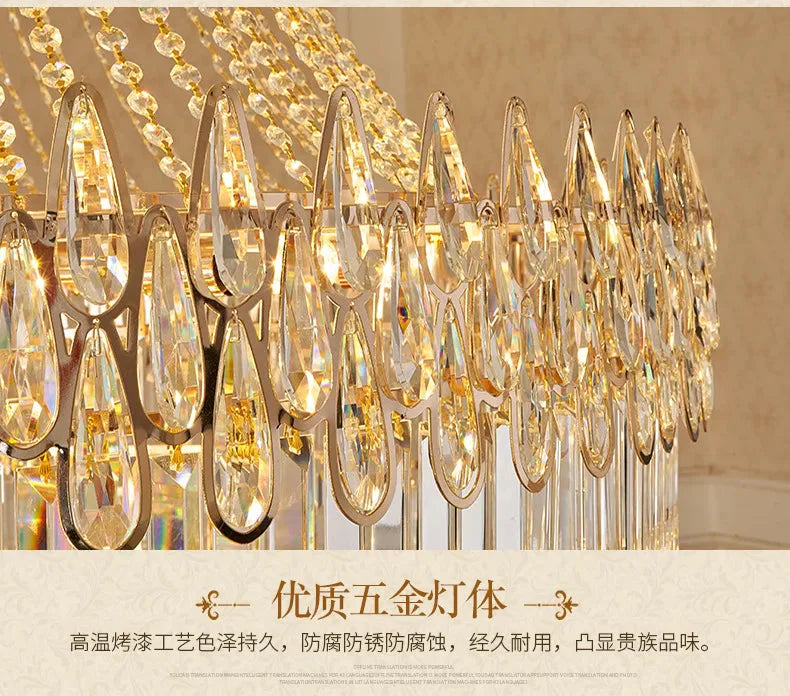 Luminaire Lustre élégance en cristal nordique – Référence : Elowen7423-ILLUMEEN.COM